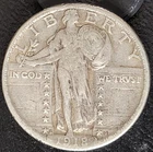 1918 S Standing Liberty Quarter 25c Better Grade