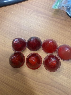 Mixed Lot of 7 SATE LITE 157-4 , 301, 44, 110 Red  LENS MARKER BEEHIVE