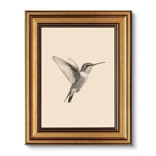 VIYYIEA Vintage Gold Framed Wall Art for Living Room, Birds Canvas Prints Hom...