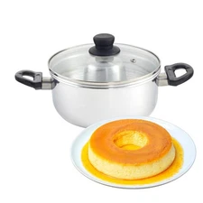 IMUSA 3Qt Double Boiler/Baño Maria w/8in Flan Inner Pan - 20cm 3 Quarts