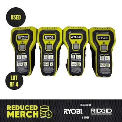 RYOBI ESF5002 Whole Stud Finder Auto Depth Scan Tech Hand-Held Multiple Lot of 4