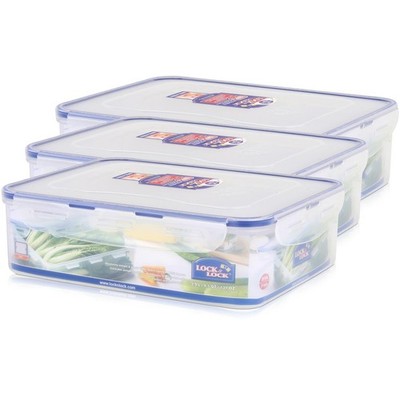 Lock&Lock HPL834 Multifunktionsbox 3,9L - Luft und Wasserdicht (3er Pack)