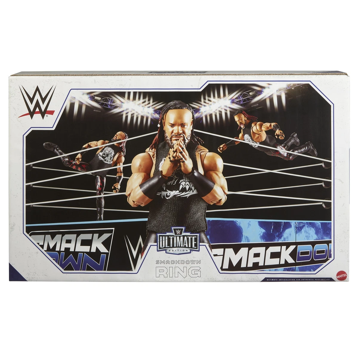 Juego De 4 Postes De Ring De Lucha Libre Para Figuras De Acción - Metal Negro, Figures Toy Co.