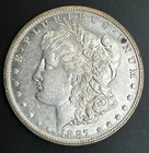 1887-S Morgan Silver Dollar, AU