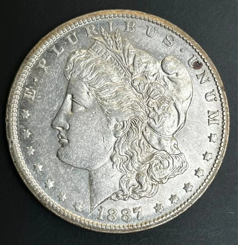 1887-S Morgan Silver Dollar, AU