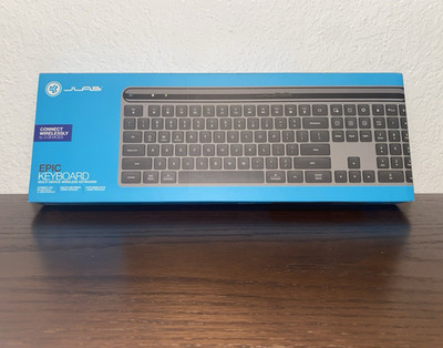 JLab Epic Keyboard Multi-Device Bluetooth Wireless Rechargeable Black/Gray