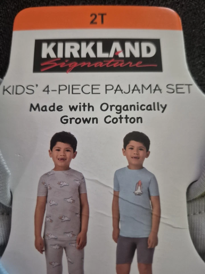Juego de pijama Kirkland niños 4 piezas niños cohetes talla 2t Foto 2 de 4