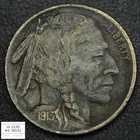 1913 S Type 2 Buffalo Nickel 5C (XF Details) - Corrosion