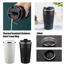 510ML Leakproof Insulated Thermal Travel Stainless Steel Coffee Mug Cup