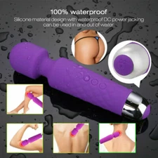 Women Multi Speed Personal Wand Massager Vibrator for Neck Arm Leg Body Massage