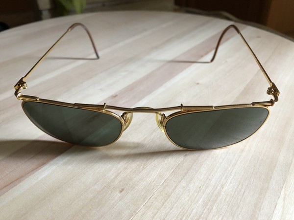 Gafas de sol Vintage Ray-ban por Bausch & Lomb Modelo w1536 chapadas en oro