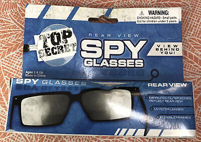 HALLOWEEN ~ Kids Pair of Spy Glasses Top Secret Rear View Detective Costume