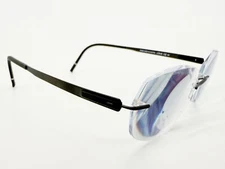 Silhouette 5555 Eyeglasses FRAMES 9040 Black ..[]17-140 Titanium K548