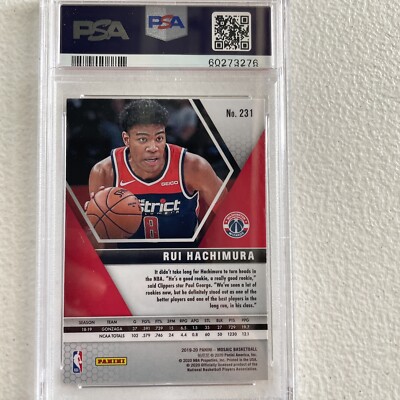 2019-20 Panini Mosaic #231 Rui Hachimura Mosaic Prizm RC 2019-20 Panini Mosaic #231 Rui Hachimura Mosaic Prizm RC