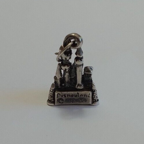 VINTAGE STERLING SILVER 3D DIMENSIONAL DISNEY SLEEPING BEAUTY CASTLE CHARM View 3