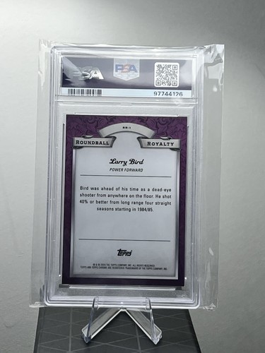 2023 TOPPS CHROME ROUNDBALL ROYALTY #RR1 LARRY BIRD PSA 9 - 第 2/2 張圖片