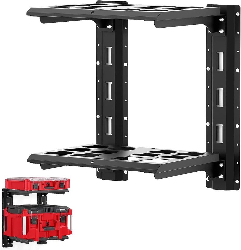 ZELVORO 48-22-8480 for MilWaukee Packout Shelf Wall Mount, 2-Shelf Compatible MilWaukee