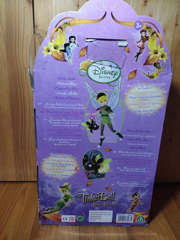 Tinkerbell Puppe, Glühwürmchen, Disney, Fee Zauber, Magie, Barbie, Flügel, Sound - Bild 4 von 4
