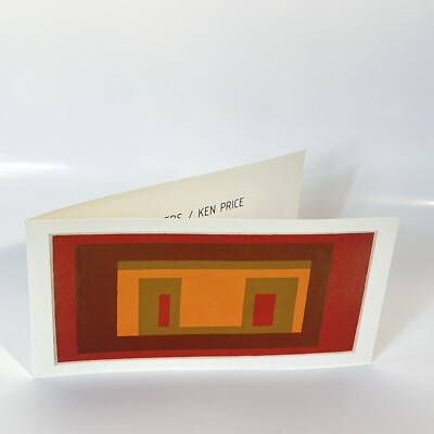 Josef Alberts & Ken Price Art Gallery Exhibition Promo Ad Invite Postcard 2010