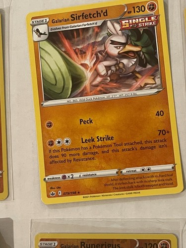 Pokemon-Sword & Shield-CHILLING REIGN-Pick Your Card-Listing 1 of 2 (1-135) - Picture 102 of 163