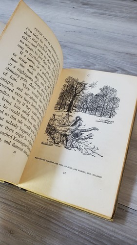 Peter Pan in Kensington Gardens HC Retold For Little People JM Barries 1934 - Picture 16 of 18