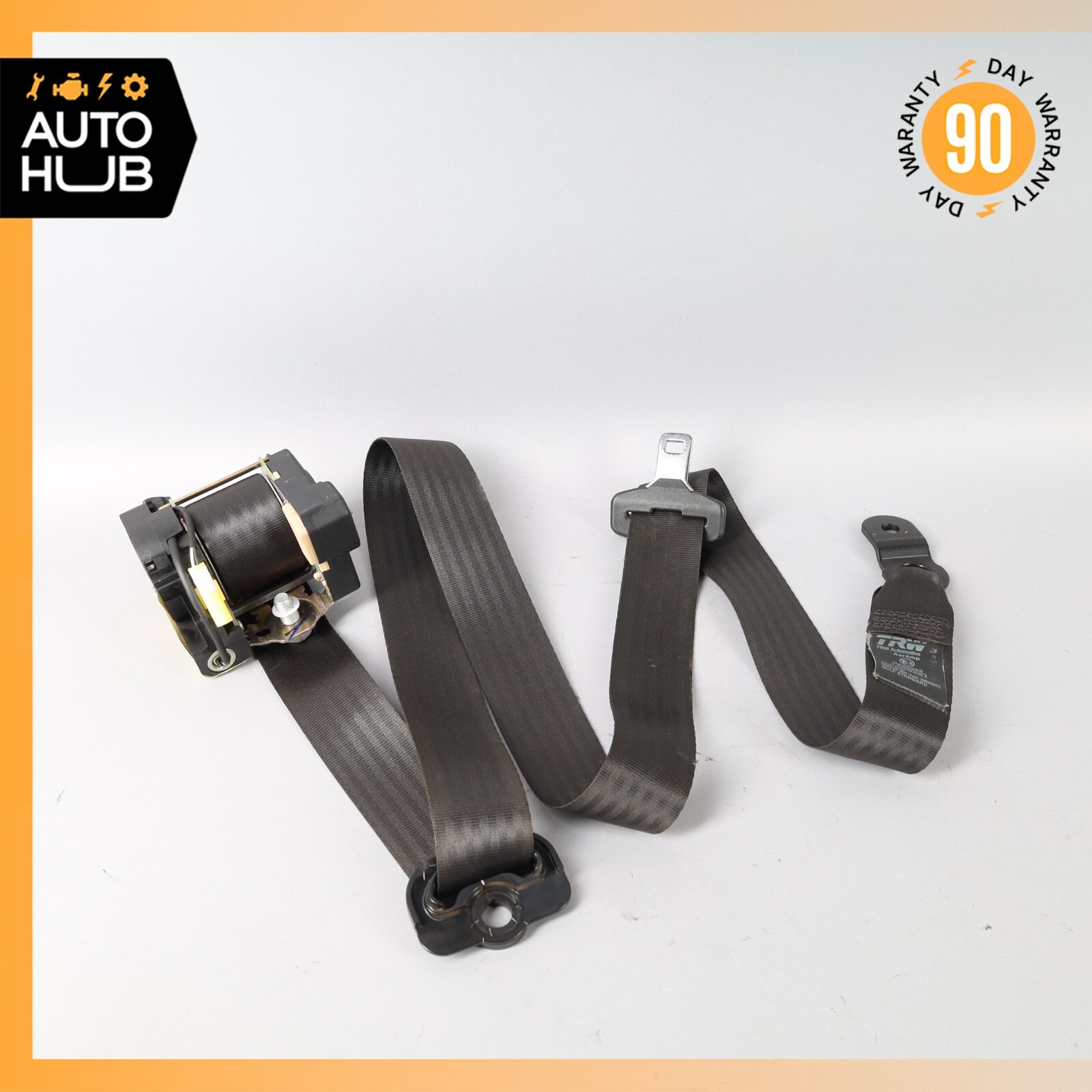 03-08 Maserati Quattroporte M139 Front Right Side Seat Belt Black OEM