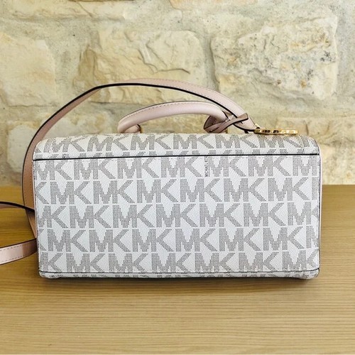 Cartera mediana de cuero/PVC Michael Kors MK Ayden opción billetera nueva con etiquetas rosa - Imagen 27 de 31