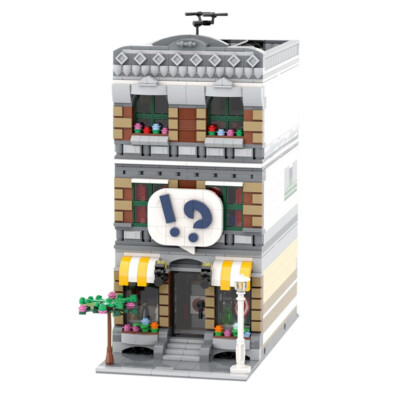 C4644 Modular Building: Comic Shop and Apartment with Interior 1866 Parts