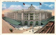 SOUTH STATION, BOSTON, TICHNOR BROS. INC., 160 Postcard