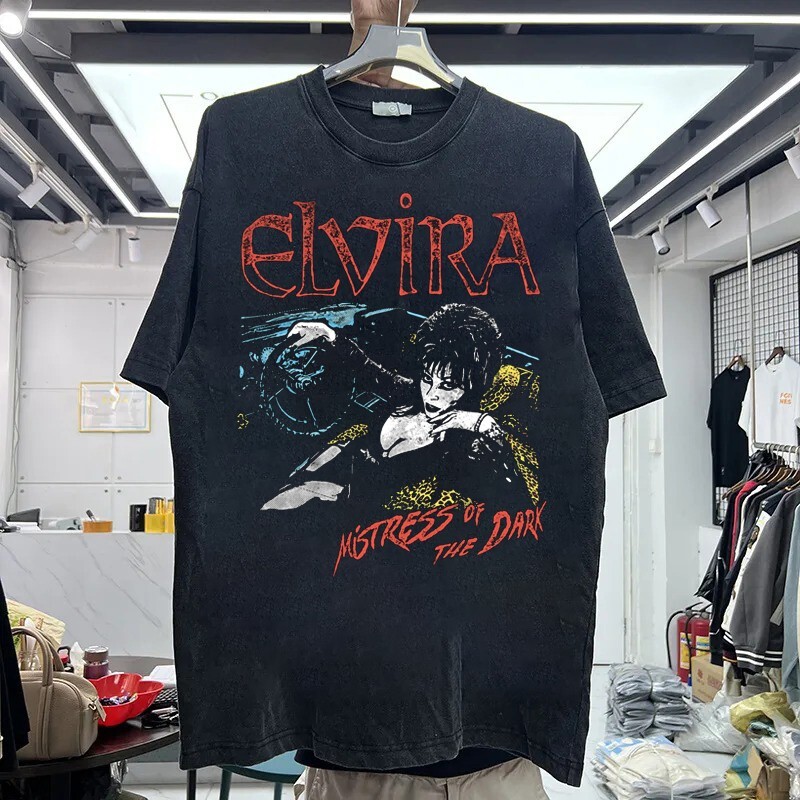 Remake Elvira Mistress Of The Dark Graphic Black T shirt S-5XL NH18853