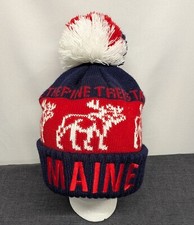 MAINE The Pine Tree State Red White Blue Cuff...