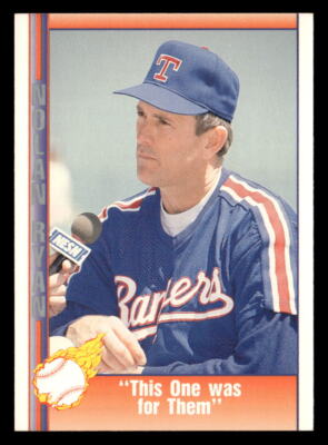 This One was for Them 1992 Pacific Ryan Texas Express II  Card #214 Rangers