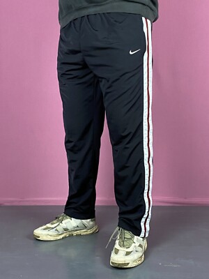 90s Nike Side Snap Pants Vintage Men's Track Pants - XL