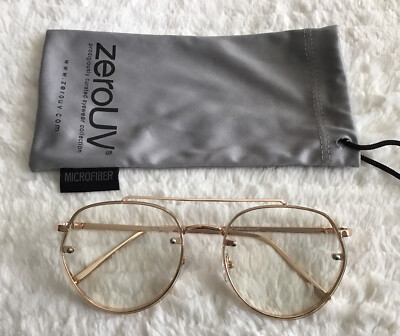 Zero UV  Clear Lenses Eye Glasses Full Metal 58[] 19 135