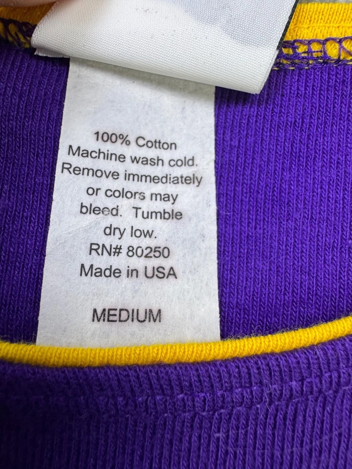 Vestido De Colección LSU Tigers Mujer Medio Púrpura Vellón Para La Gloria Hecho en EE. UU. NUEVO CON ETIQUETAS Foto 4 de 4