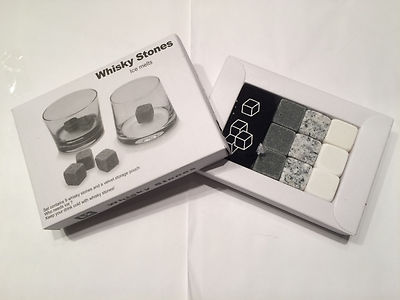 3 Kinds Whiskey Whisky Scotch Soapstone Cold Glacier Stone Ice Cubes Rocks w Bag