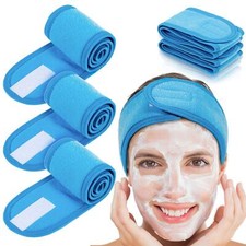 4Pcs Make up Spa Headband Stretch Terry Cloth Hair Band for Sport Yoga Shower