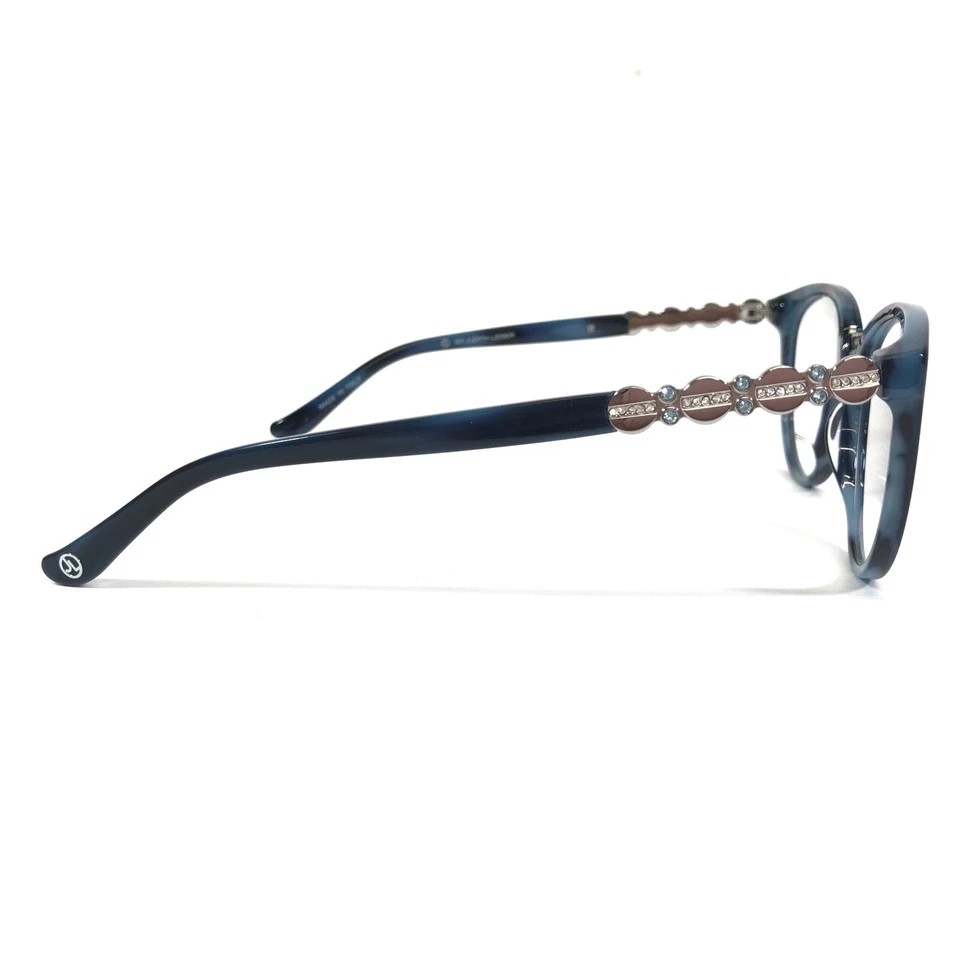 Monturas de gafas Judith Leiber JL-3042 denim azul plateado ojo de gato 52-18-140 Foto 4 de 4