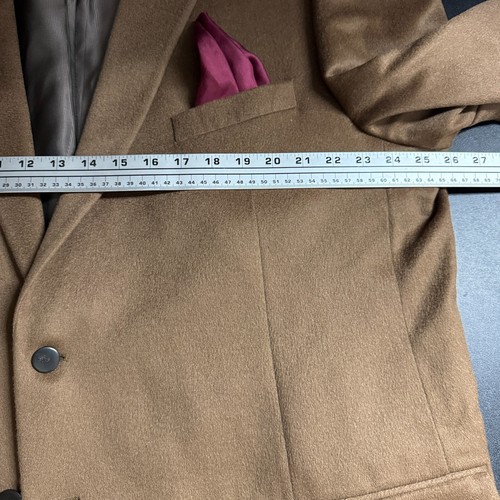 Joseph Abboud Tollegno Men's 52L Sport Coat Blazer Jacket Brown 100% Cashmere - Picture 6 of 11