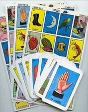 Loteria Don Clemente 20 Playing Boards 54 cards Mexico Bingo Game Party