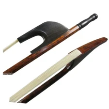 Strong,Balance,baroque style Snakewood bass bow,top level white bow hair
