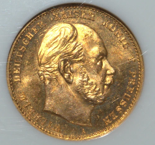 1872 A Germany Prussia 10 Mark NGC MS66