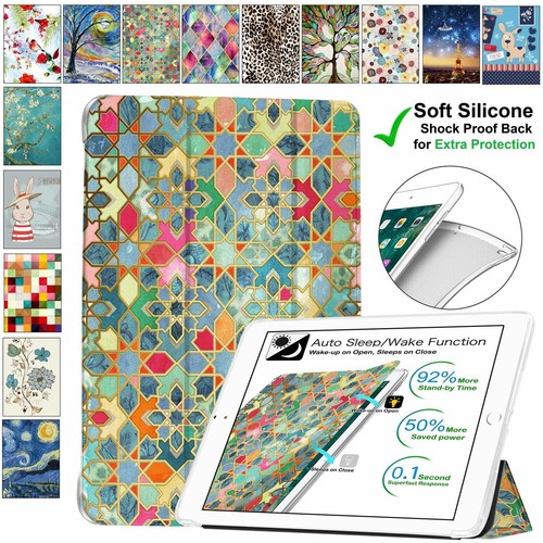 iPad Pro 11 1st 2nd 10.5 9.7 10.9 7.9 Case Soft Smart Magnetic Cover Color Grid - Picture 84 of 151