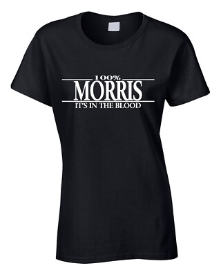 Morris Nachname Damen T-Shirt Name Namen T-Shirts Tee T-Shirt Geschenk Familie