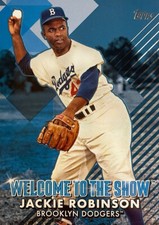 2022 Topps Series 1 Jackie Robinson Welcome To The Show BLUE PARALLEL SP #WTTS-1
