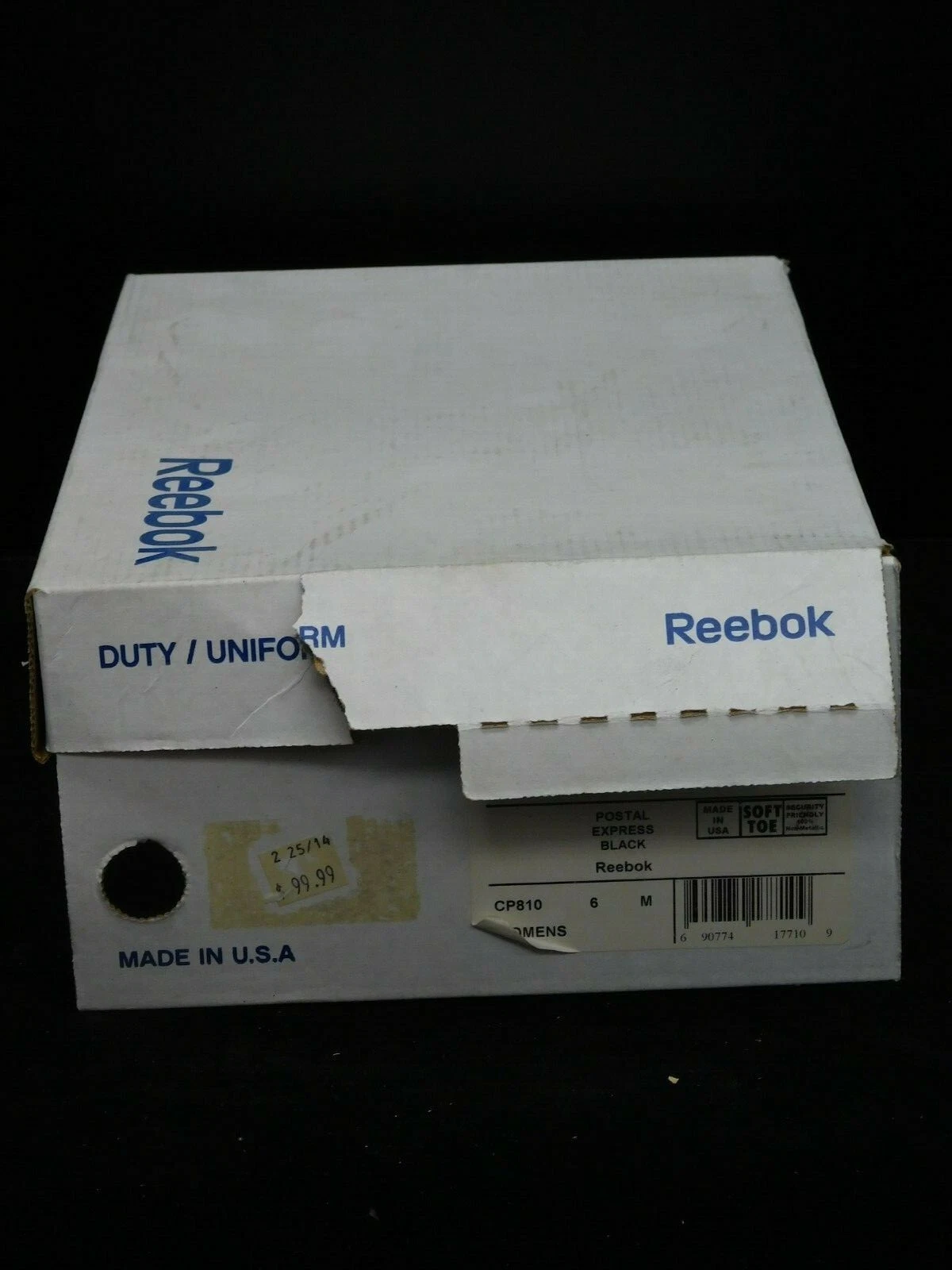 Women's Reebok Postal Express Work Shoes Black Size 6