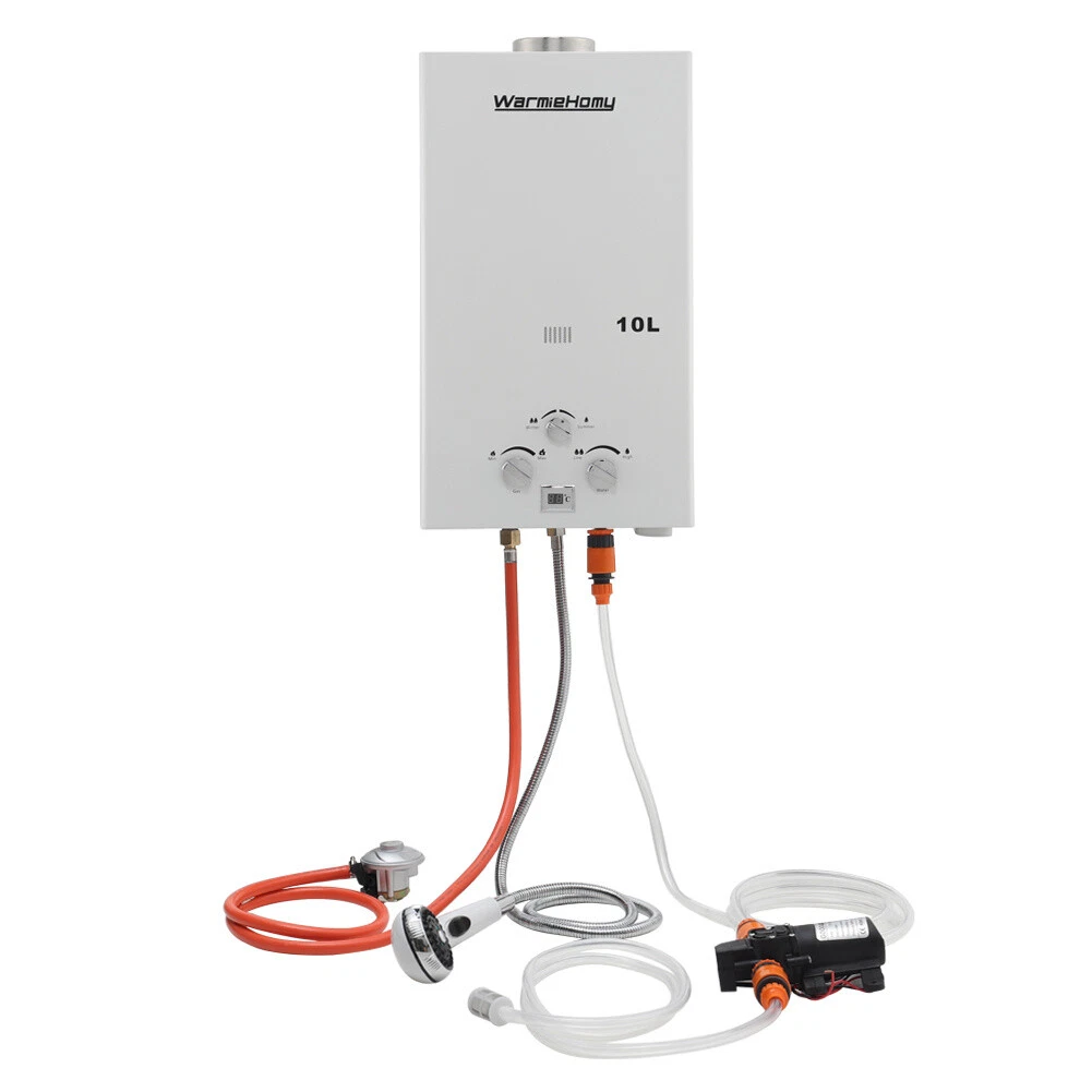 10L 20kw Propane Gas Hot Water Heater Tankless Instant RV Wash Shower  Boiler Kit | eBay