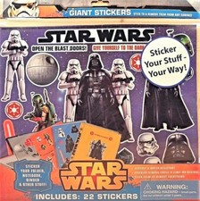 Star Wars Giant Stickers 22 count School Binder Sticker Darth Vader Stormtrooper