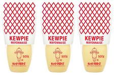3 KEWPIE Japan Mayonnaise Mayo Bottles 500g 17.6oz
