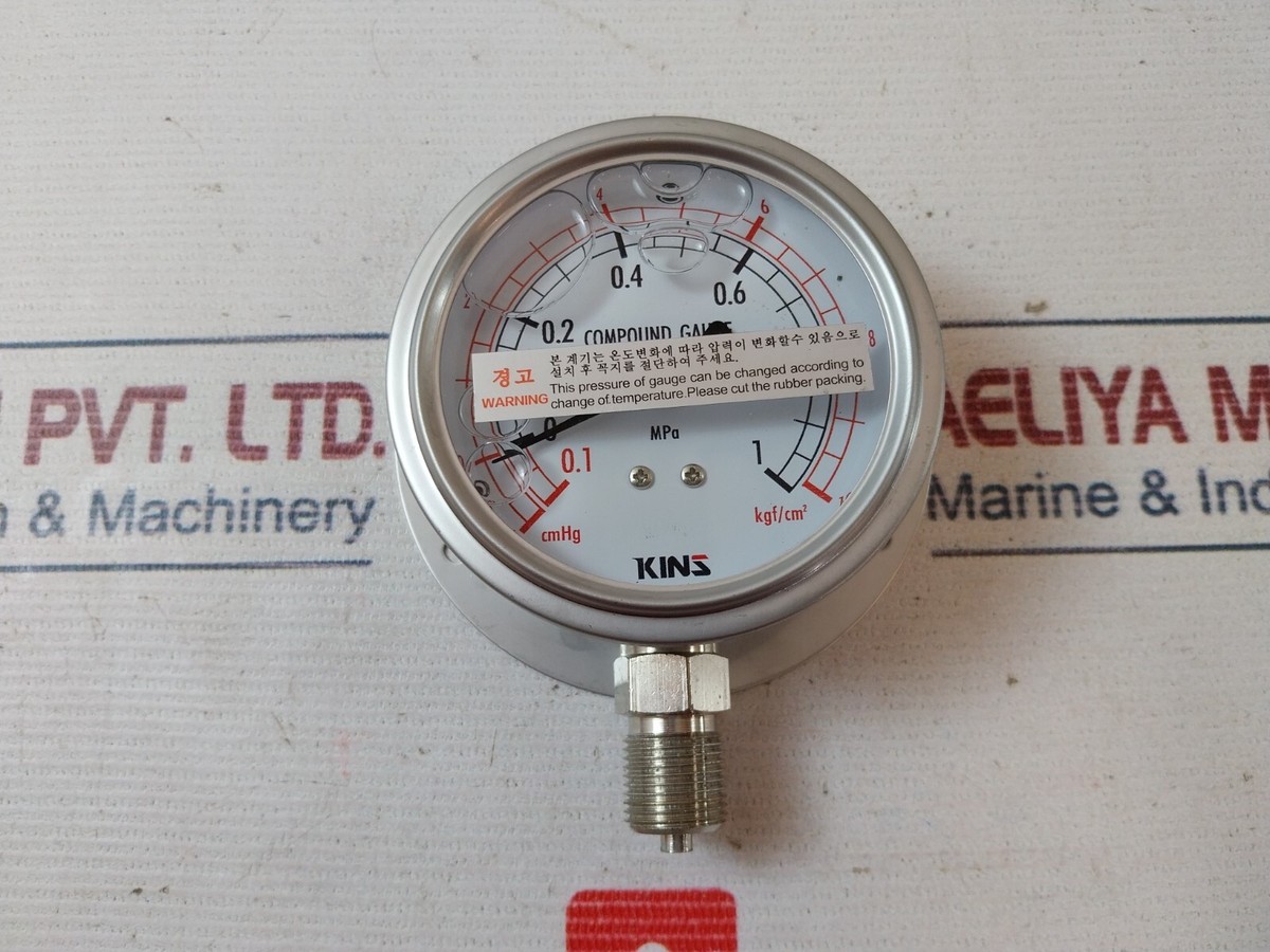 Kins KSB 5305 Pressure Compound Gauge SS-3076 | eBay